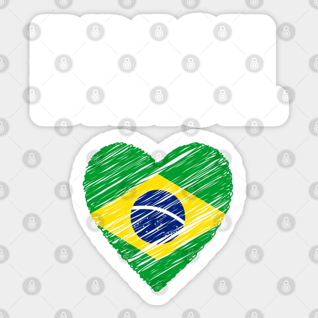 Brazil flag, brazilian flag Sticker by eka123